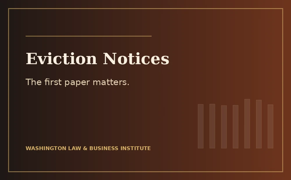 Illinois Eviction Notices: Why the First Paper Often Decides the Case