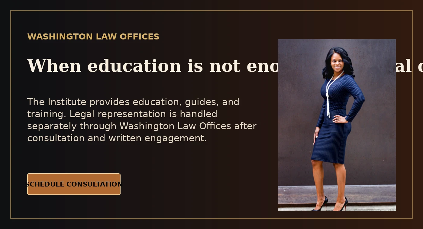 Washington Law Offices consultation graphic